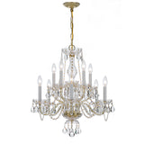 Traditional Crystal 23'' Chandelier in Polished Brass - Additional View (5080-PB-CL-S)