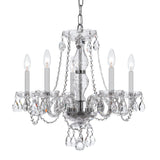 Traditional Crystal 21'' Chandelier in Polished Chrome - Additional View (5085-CH-CL-S)