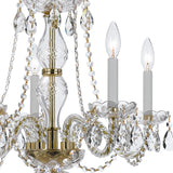Traditional Crystal 21'' Chandelier in Polished Brass - Additional View (5085-PB-CL-S)