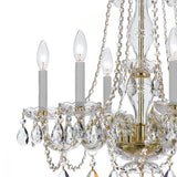 Traditional Crystal 23'' Chandelier in Polished Brass - Additional View (5086-PB-CL-S)