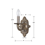 Paris Market 5'' Sconce - Dimensions Diagram (5111-VB)