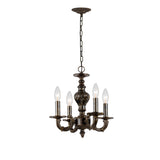 Paris Market 13.5'' Chandelier in Venetian Bronze - Front View (5124-VB)