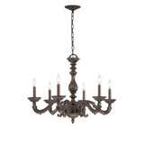 Paris Market 28'' Chandelier in Venetian Bronze - Front View (5126-VB)