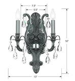 Dawson 12.5'' Sconce - Dimensions Diagram (5563-PW-CL-MWP)