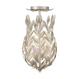 Broche 9.5'' Semi Flush Mount in Antique Silver - Additional View (563-SA_CEILING)