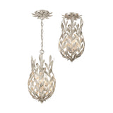 Broche 9.5'' Semi Flush Mount in Antique Silver - Additional View (563-SA_CEILING)