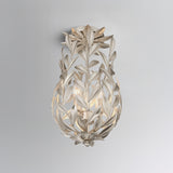 Broche 9.5'' Semi Flush Mount in Antique Silver - Lifestyle View (563-SA_CEILING)