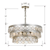 Coco 22'' Chandelier - Dimensions Diagram (6006-SA)