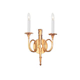 Crystorama 11" Sconce in Polished Brass - Front View (654-PB)
