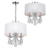 Othello 14'' Chandelier in Polished Chrome - Additional View (6623-CH-CL-SAQ)