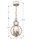 Garland 9.5'' Pendant - Dimensions Diagram (6760-DT)