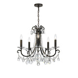 Othello 20.5'' Chandelier in English Bronze - Front View (6825-EB-CL-MWP)