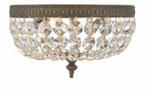 Waltham 10'' Flush Mount in English Bronze - Additional View (710-EB-CL-SAQ)
