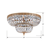 Waltham 24'' Flush Mount - Dimensions Diagram (724-OB-CL-MWP)