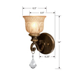 Norwalk 6.5'' Sconce - Dimensions Diagram (7501-BU-CL-MWP)