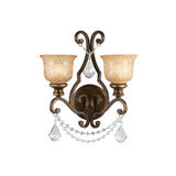 Norwalk 16'' Sconce in Bronze Umber - Front View (7502-BU-CL-MWP)