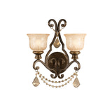 Norwalk 16'' Sconce in Bronze Umber - Front View (7502-BU-GT-MWP)