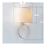 Mirage 10'' Sconce - Dimensions Diagram (8001-PN)
