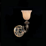 Natural Alabaster 6.5" Sconce - Front View (891-BZ)