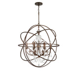 Solaris 40'' Chandelier in English Bronze - Front View (9219-EB-CL-MWP)