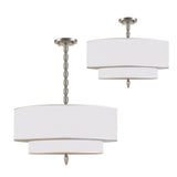 Luxo 26'' Chandelier in Satin Nickel - Additional View (9507-SN)