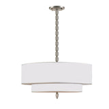 Luxo 26'' Chandelier in Satin Nickel - Front View (9507-SN)