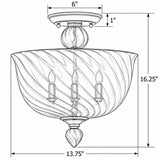 Harper 13.75" Semi Flush Mount