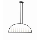 Abbott 54'' Linear Chandelier in Black - Additional View (ABB-3009-BK)
