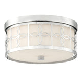 Anniversary 13.5'' Flush Mount in Polished Nickel - Front View (ANN-2105-PN)