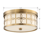 Anniversary 13.5'' Flush Mount - Dimensions Diagram (ANN-2105-VG)