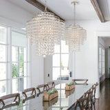 Arielle 18'' Chandelier in Antique Silver - Lifestyle View (ARI-304-SA-CL-MWP)