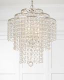 Arielle 18'' Chandelier in Antique Silver - Lifestyle View (ARI-304-SA-CL-MWP)