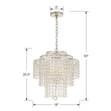 Arielle 18'' Chandelier - Dimensions Diagram (ARI-304-SA-CL-MWP)