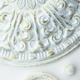 Paris Market 13.5'' Chandelier - Antique White Finish Detail (5024-AW-RO-MWP)