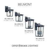 Belmont 9.5'' Outdoor Sconce in Graphite - Collection View (BEL-A8062-GE)