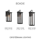 Boadie 6.5'' LED Outdoor Sconce in Matte Black - Collection View (ED0811101MK)