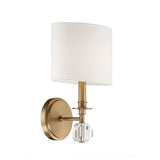 Chimes 8" Sconce in Aged Brass - Front View (CHI-211-AG)