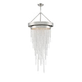 Clarksen 26'' Chandelier in Polished Nickel - Front View (CLA-A3207-PN-CL-MWP)