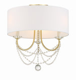 Delilah 15.75'' Semi Flush Mount in Aged Brass - Additional View (DEL-90803-AG_CEILING)