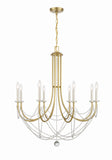 Delilah 31.5'' Chandelier in Aged Brass - Additional View (DEL-90808-AG)