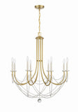 Delilah 31.5'' Chandelier in Aged Brass - Additional View (DEL-90808-AG)