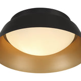 Donoven 15'' LED Flush Mount in Matte Black - Gold - Additional View (ED0552202MKGD)