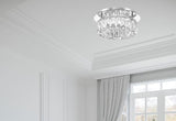 Kinsley 12'' Integrated LED Flush Mount in Polished Chrome - Lifestyle View (ED3551201CH)