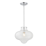 Kai 12" Pendant in Polished Chrome - Front View (ED664661CH)