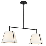 Fulton 46" Linear Chandelier in Black - Additional View (FUL-906-BK)
