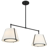 Fulton 46" Linear Chandelier in Black - Additional View (FUL-906-BK)