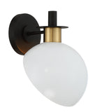 Gigi 8'' Sconce in Black - Aged Brass - Additional View (GIG-811-BK-AG)