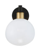 Gigi 8'' Sconce in Black - Aged Brass - Additional View (GIG-811-BK-AG)