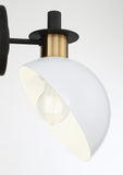 Gigi 8'' Sconce in Black - Aged Brass - Additional View (GIG-811-BK-AG)