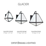 Glacier 14'' Outdoor Sconce in Black Charcoal - Collection View (GLA-9702-OP-BC)